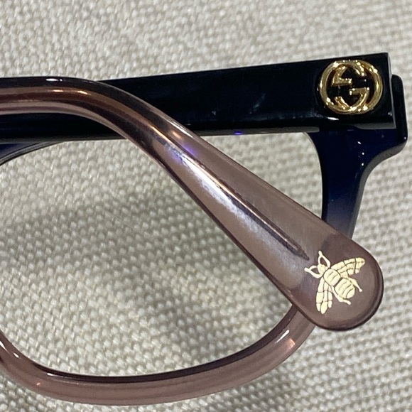 GUCCI GG logo, bee 🐝, star ⭐️ eye glasses 🕶️ GG made in Italy with green case - Picture 3 of 16